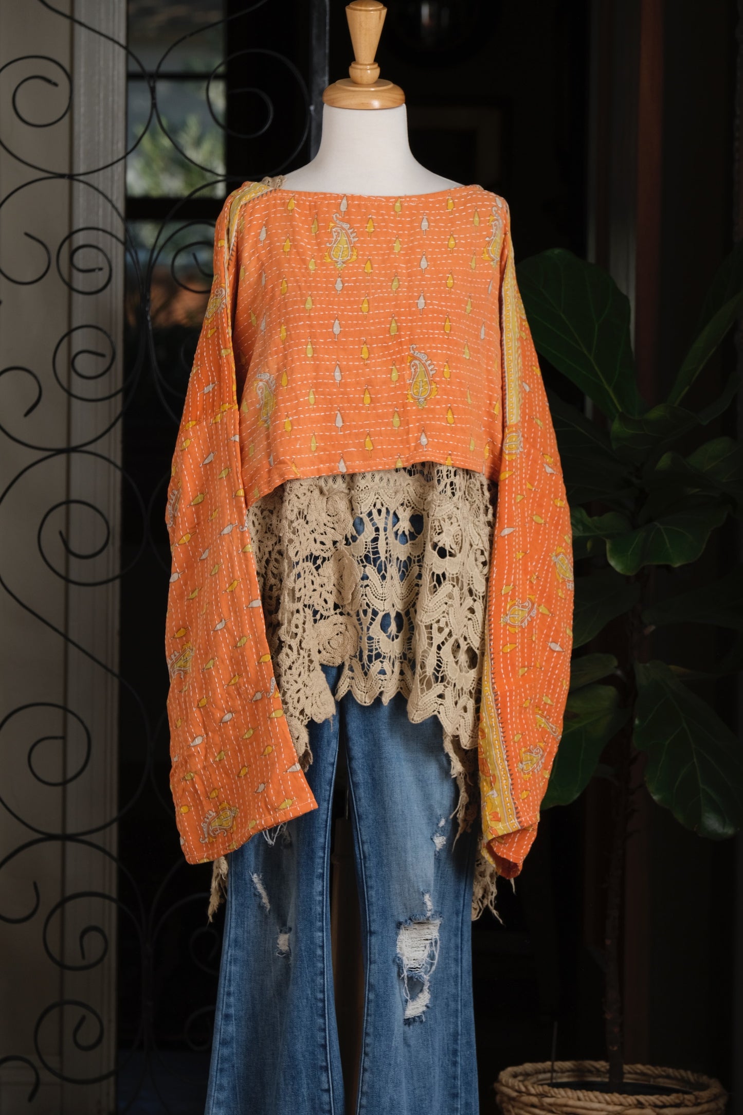 Crop Top in Tangerine Dream