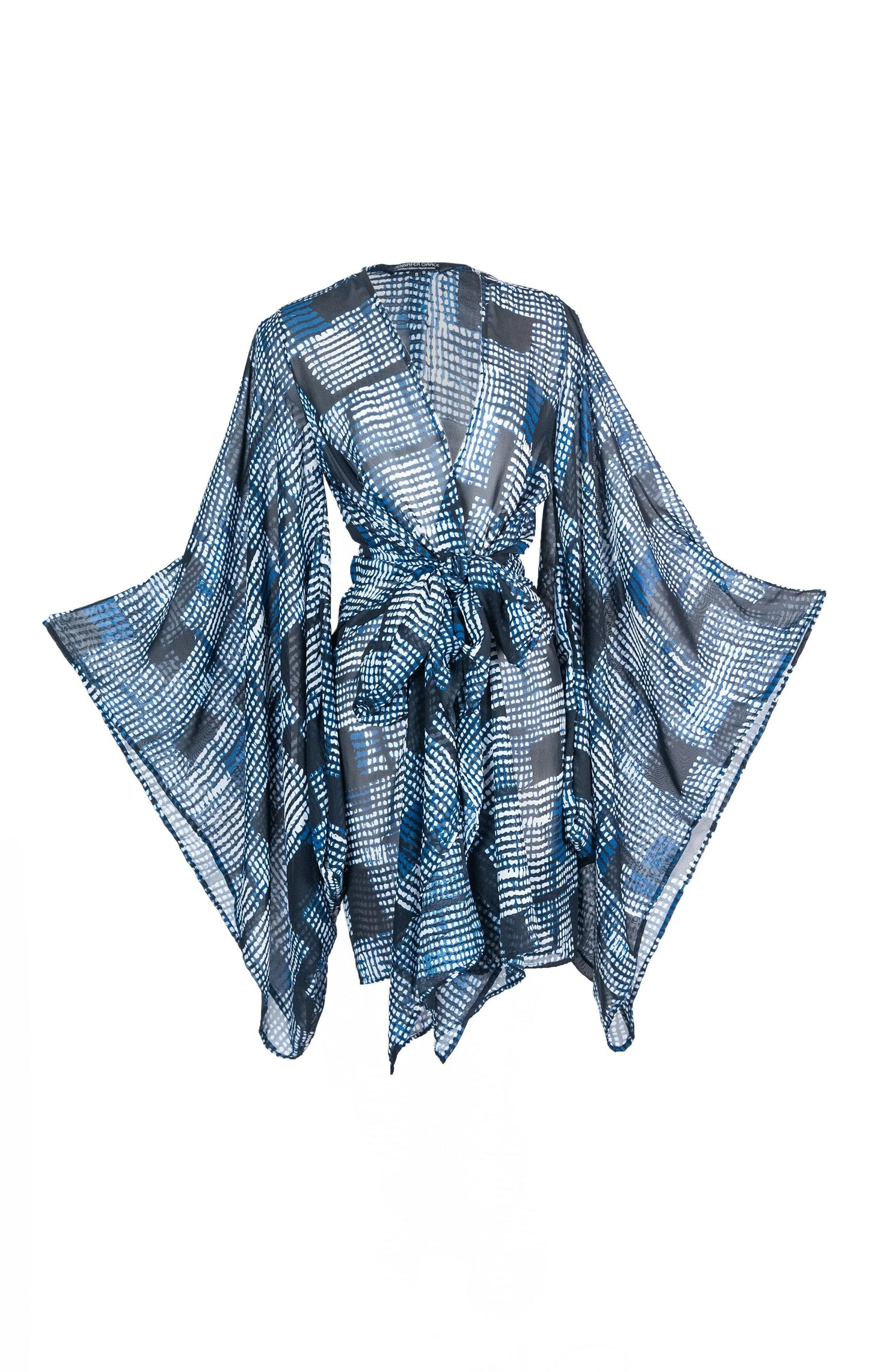 Bloc Party Blu Kimono by Jennafer Grace