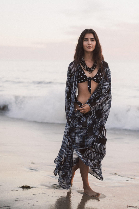 Bloc Party Blu Kimono by Jennafer Grace