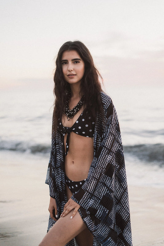 Bloc Party Blu Kimono by Jennafer Grace