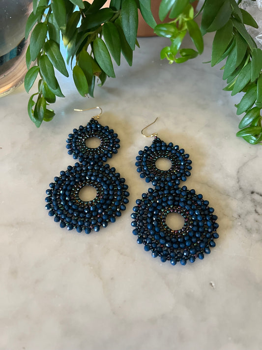 Supernova Earring in Midnight