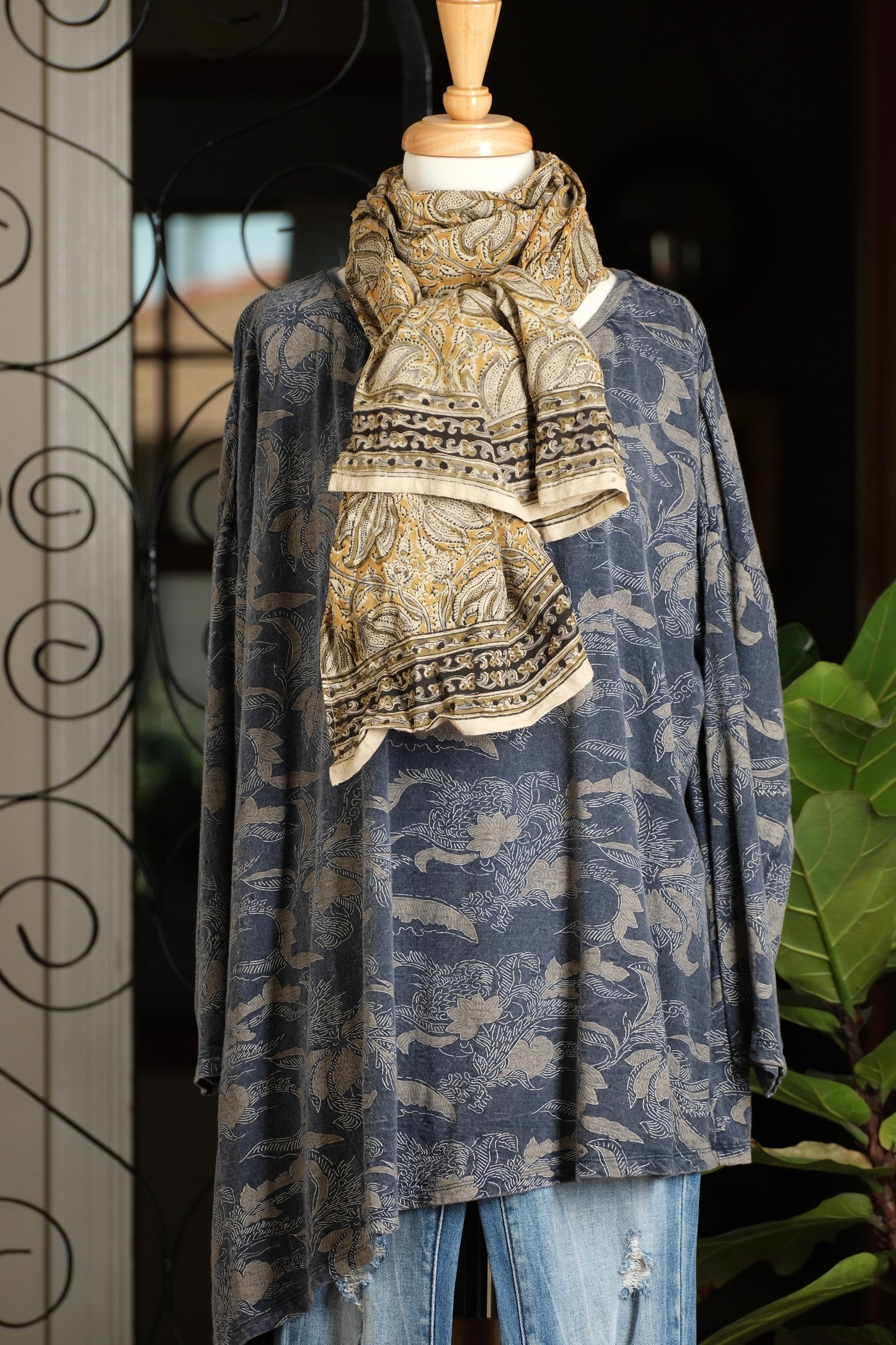 Isadora Scarf in Golden Pod