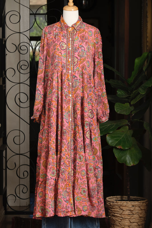 The Tate Dress in Coral Dream