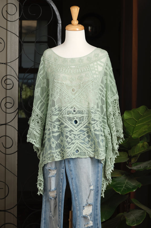 Santa Maria Top in Aqua Mint