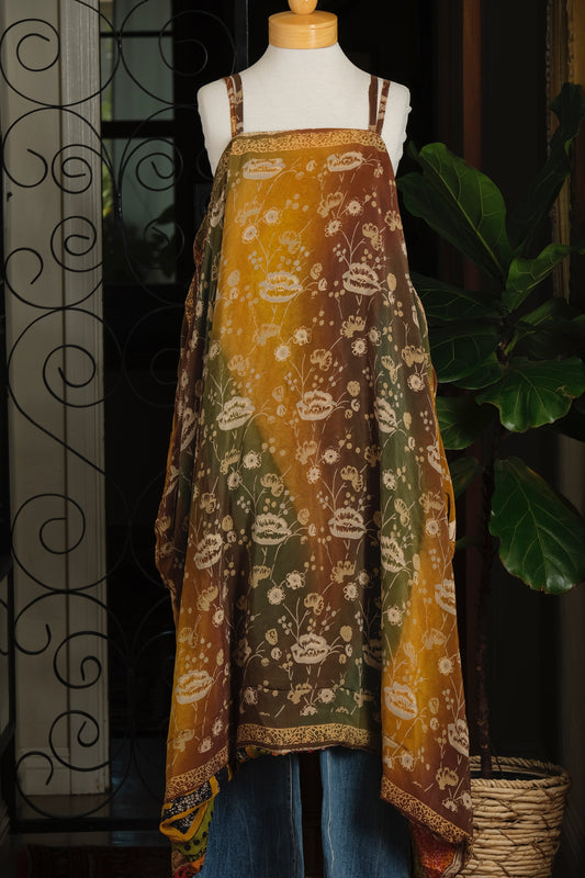Shine Maxi Dress in Golden Ombre