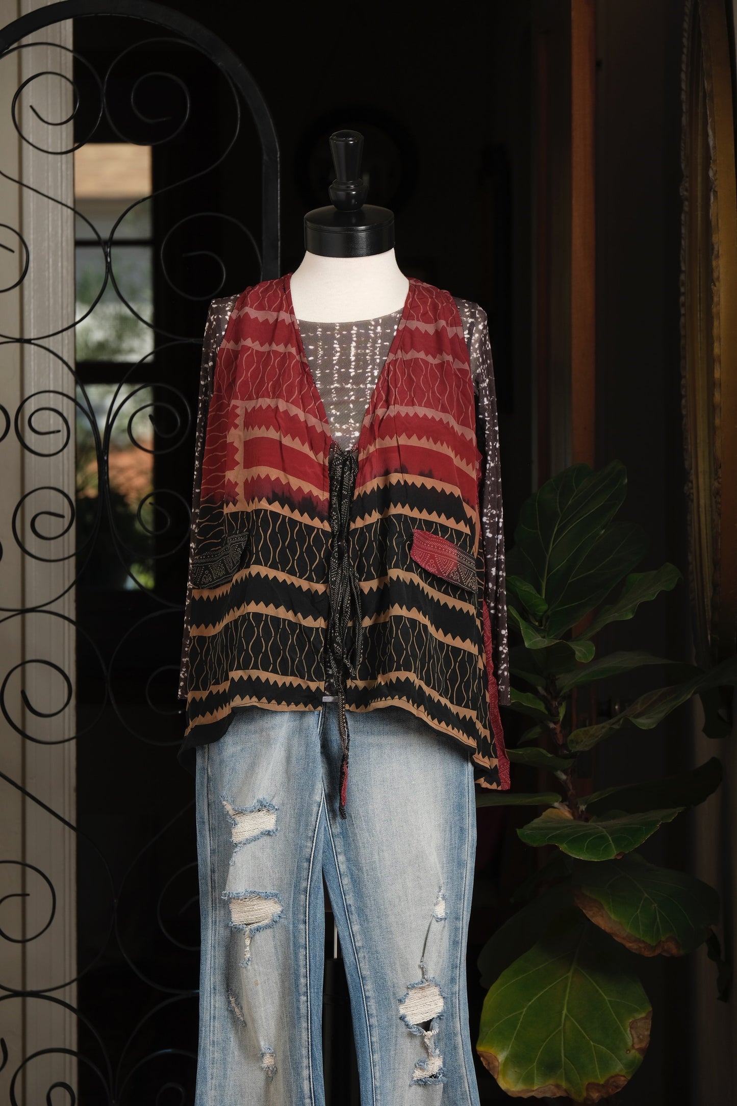 Silky Vest in Midnight Nomad