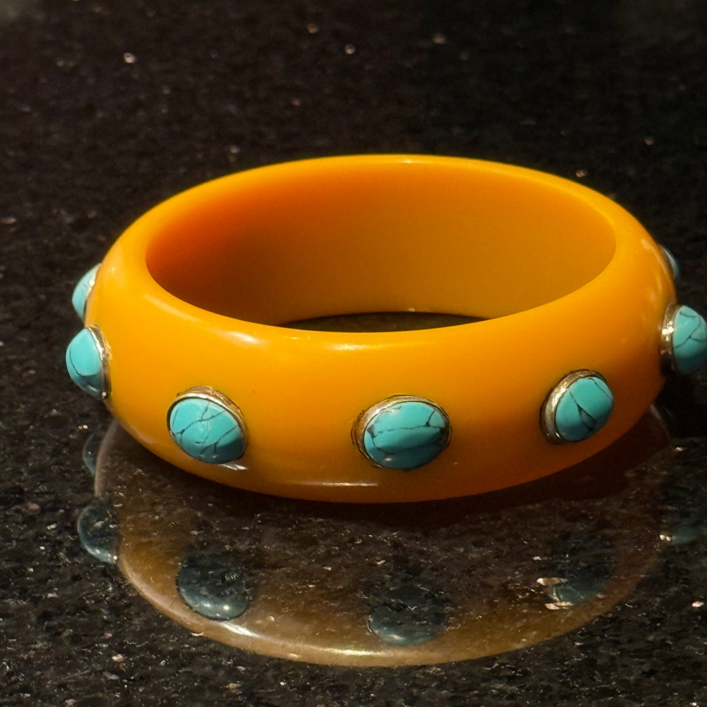 Saffron Turquoise Bangle