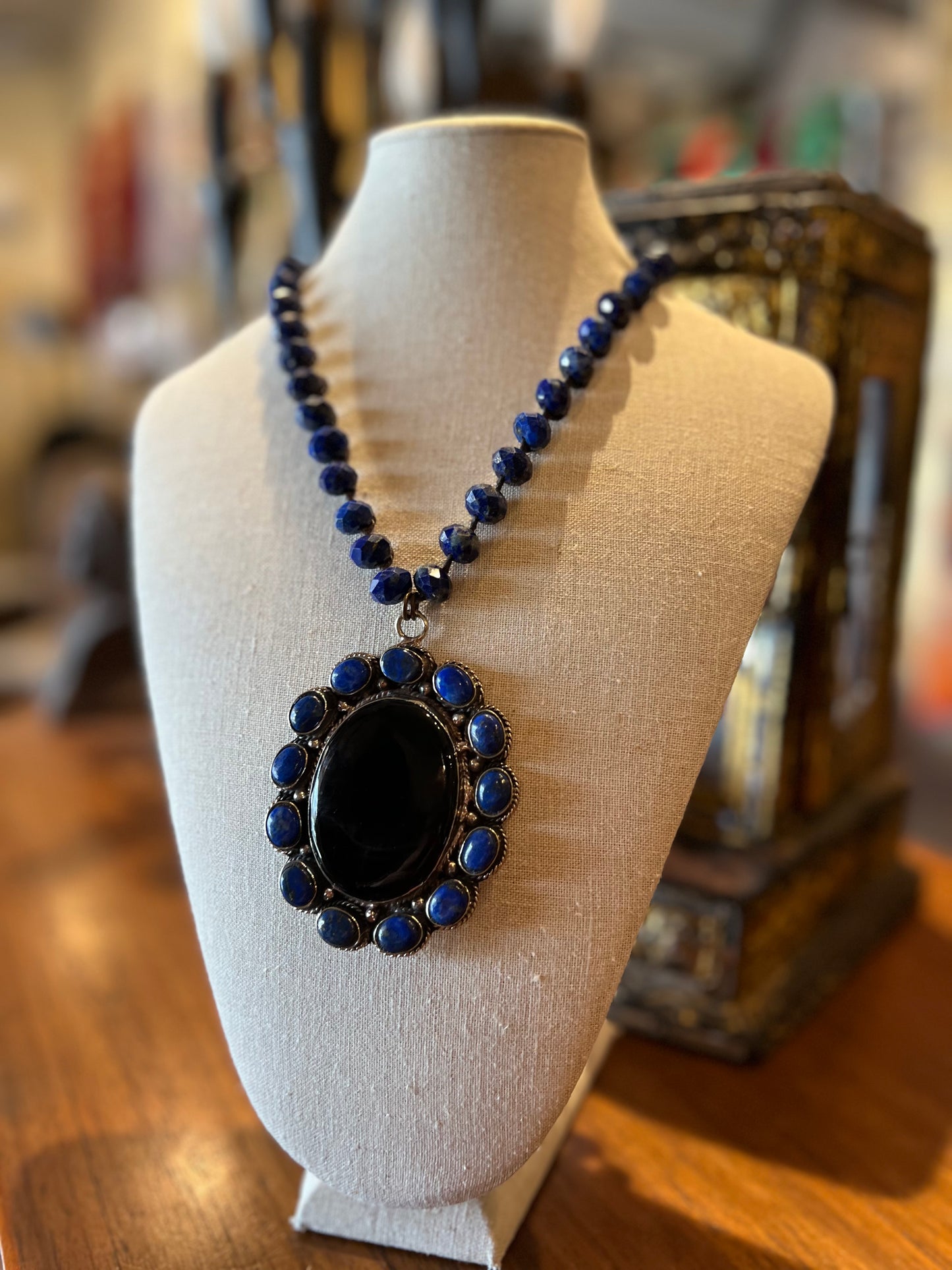 Lapis Onyx Necklace 939