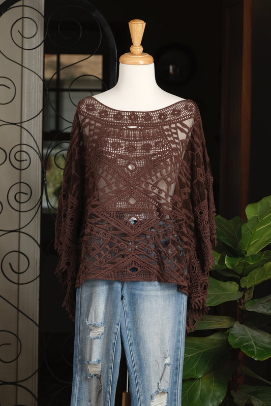 Santa Maria Top in Coco Brown
