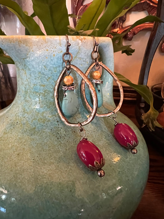 Pinkberry Drop Earring