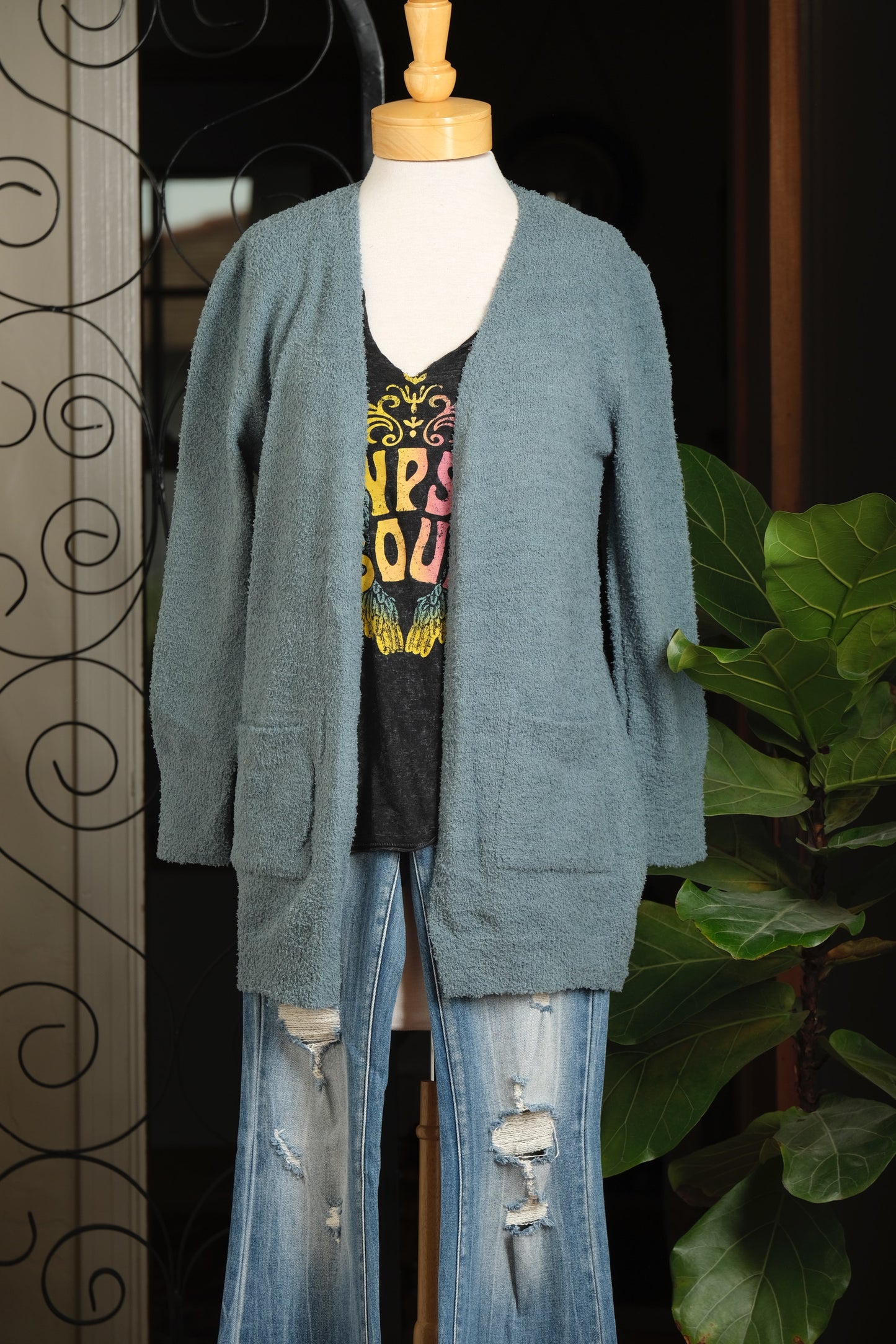 Cozy Cardigan in Aqua