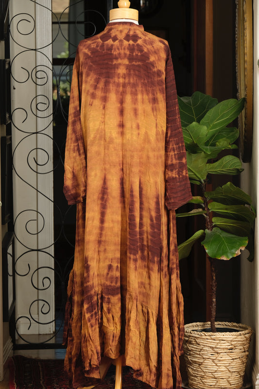 Lotus Duster Dress in Amber Vibes