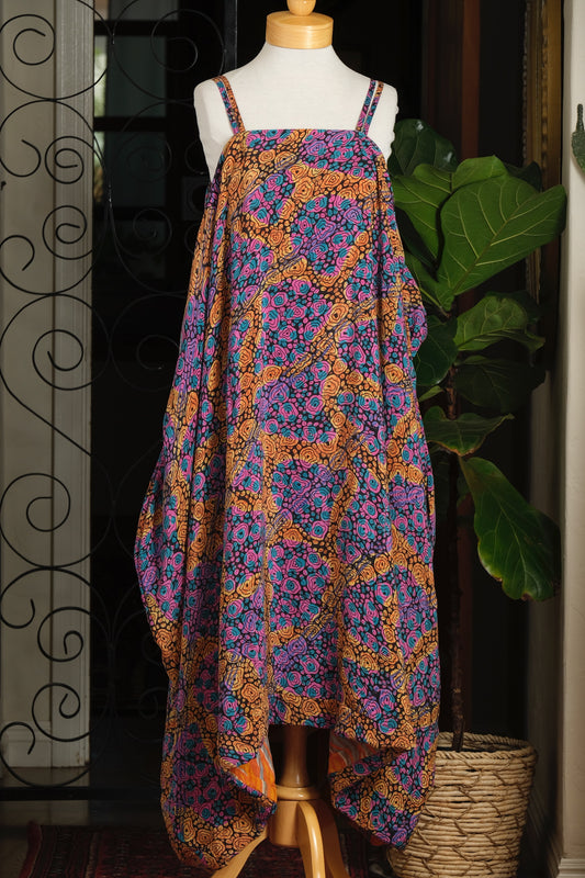 Shine Maxi Dress in Pink Geode