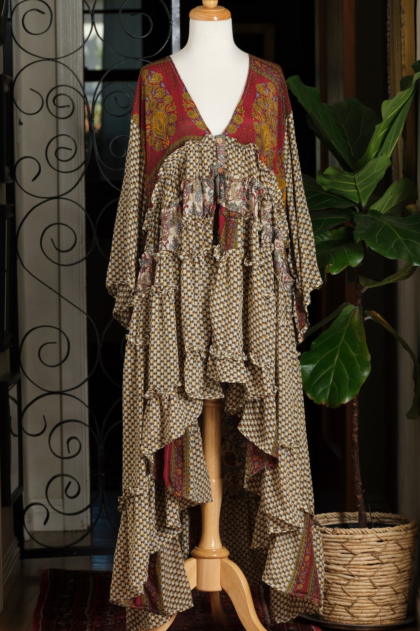 Rhiannon Dress in Menswear Floral