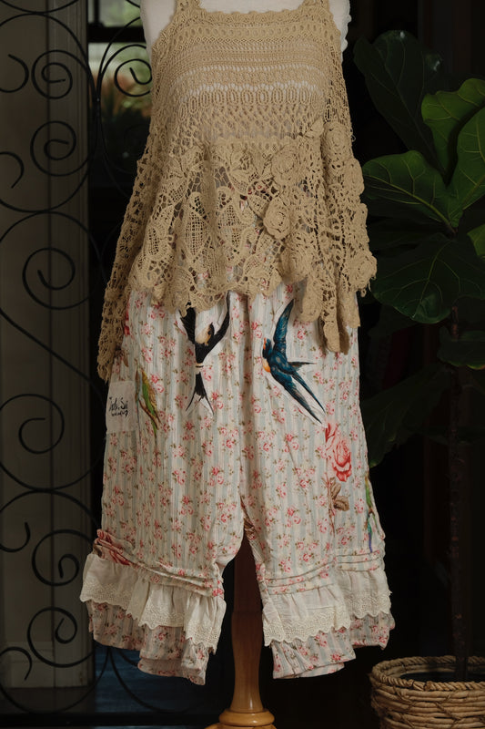 Bloomers in Blue Stripe