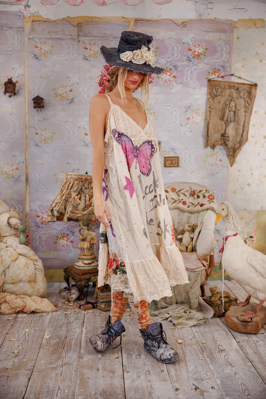 Eyelet Avril Tank Dress 1218 in Moonlight by Magnolia Pearl