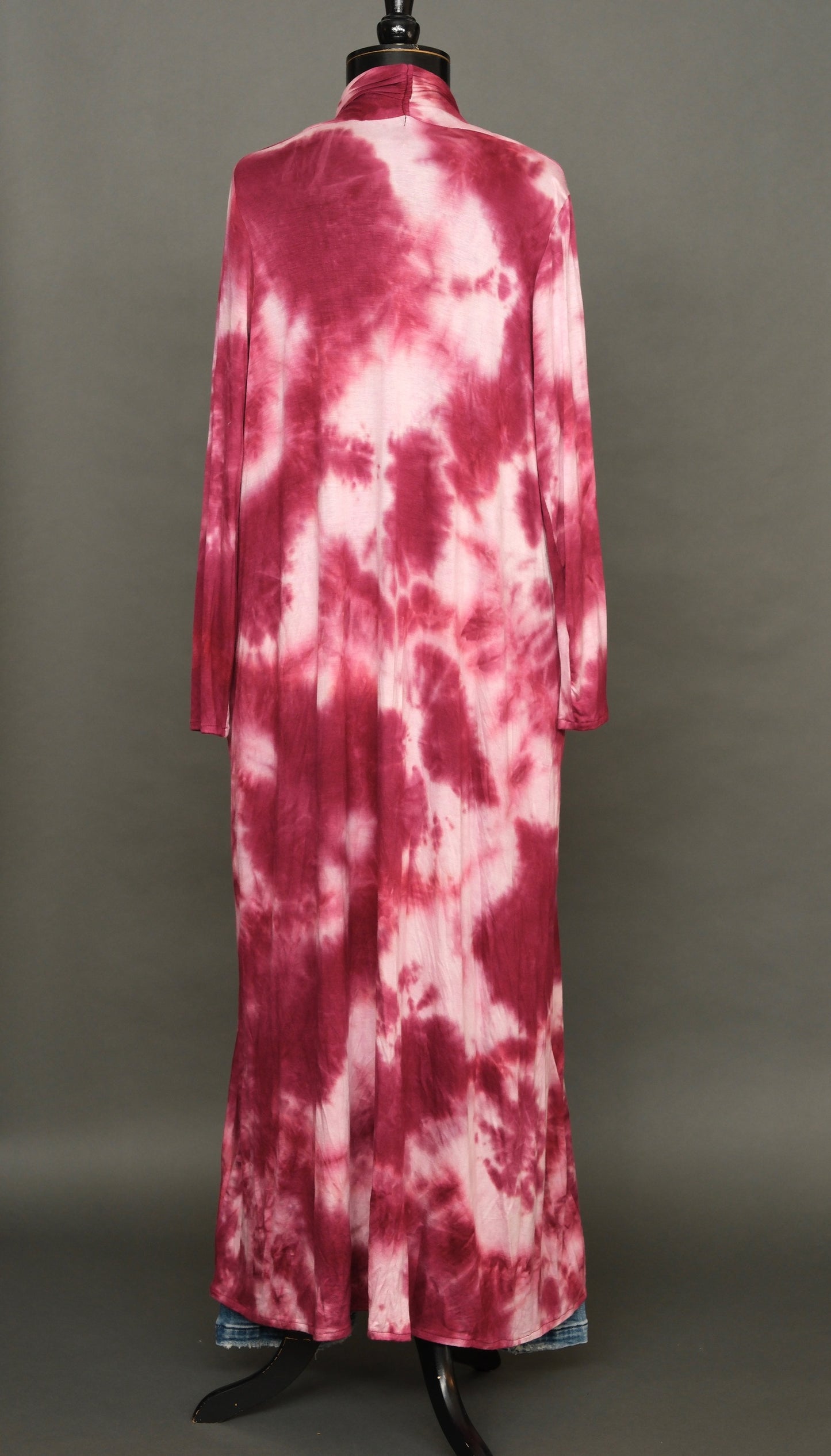 Cranberry Splash Tie Dye Yoga Duster by Jennafer Grace