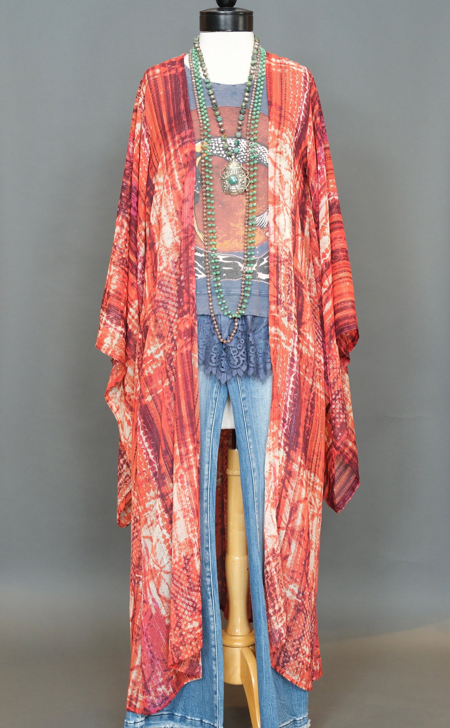 Tribal Flame Kimono by Jennafer Grace
