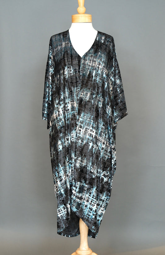 Velvet City Scape Caftan by Jennafer Grace