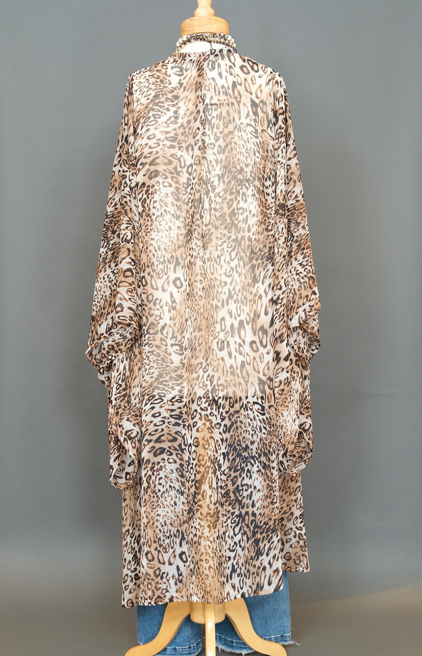 Snow Leopard Kimono by Jennafer Grace