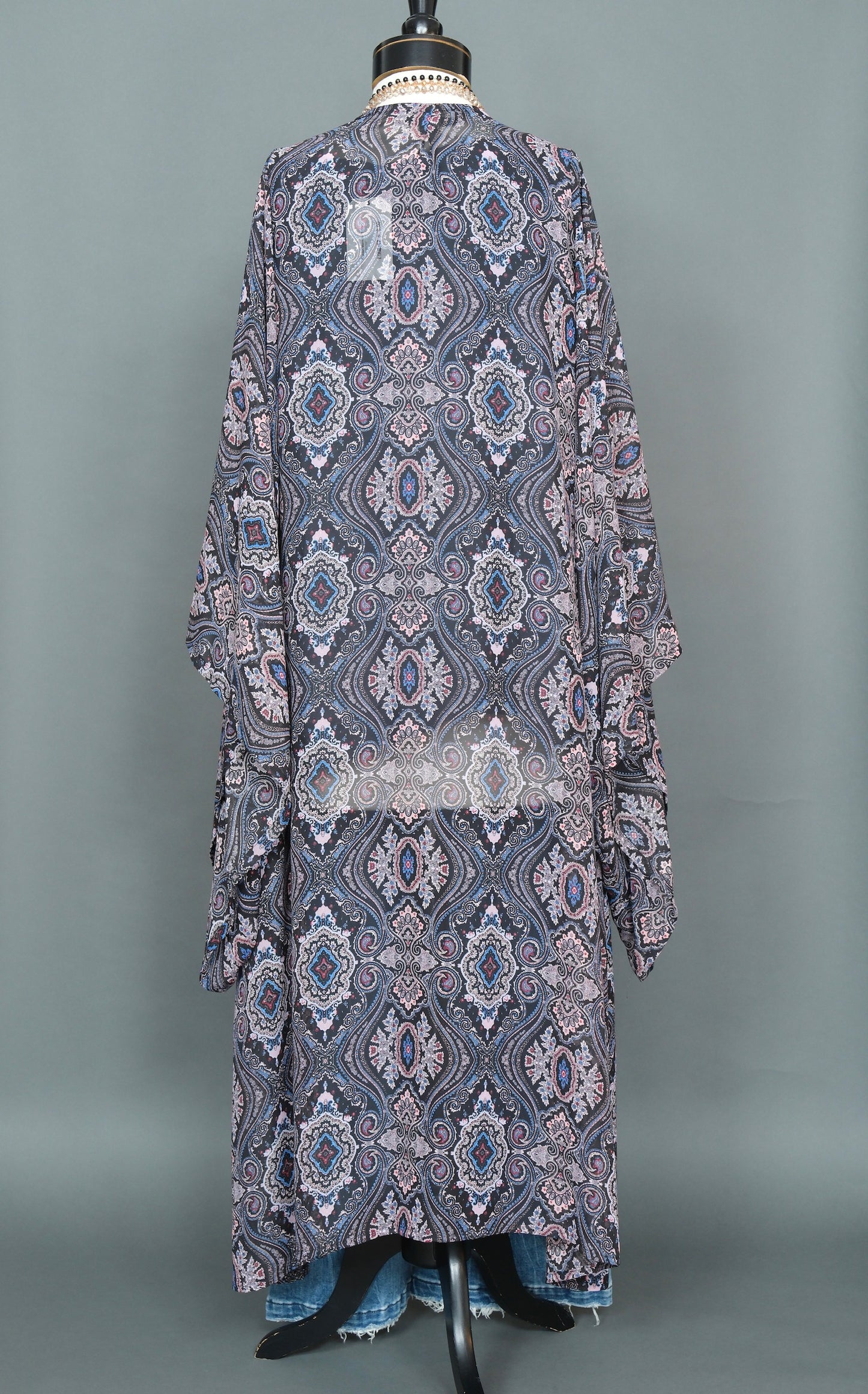 Midnight Paisley Kimono by Jennafer Grace