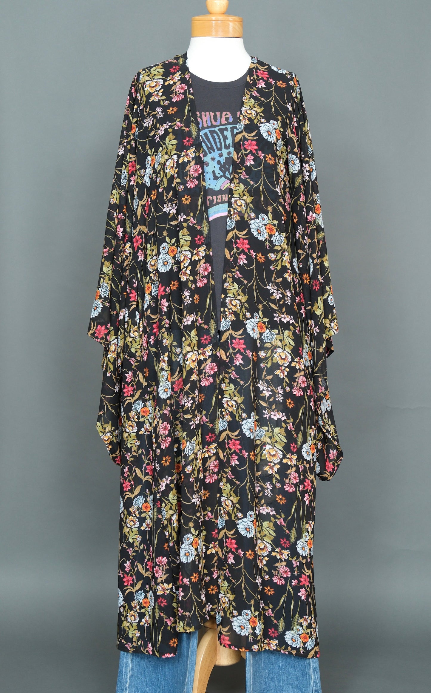 Dark Green Kimono by Jennafer Grace
