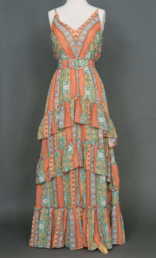 La Pluma Dress in Sherbert