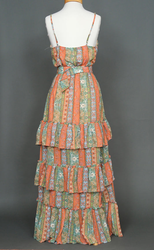 La Pluma Dress in Sherbert