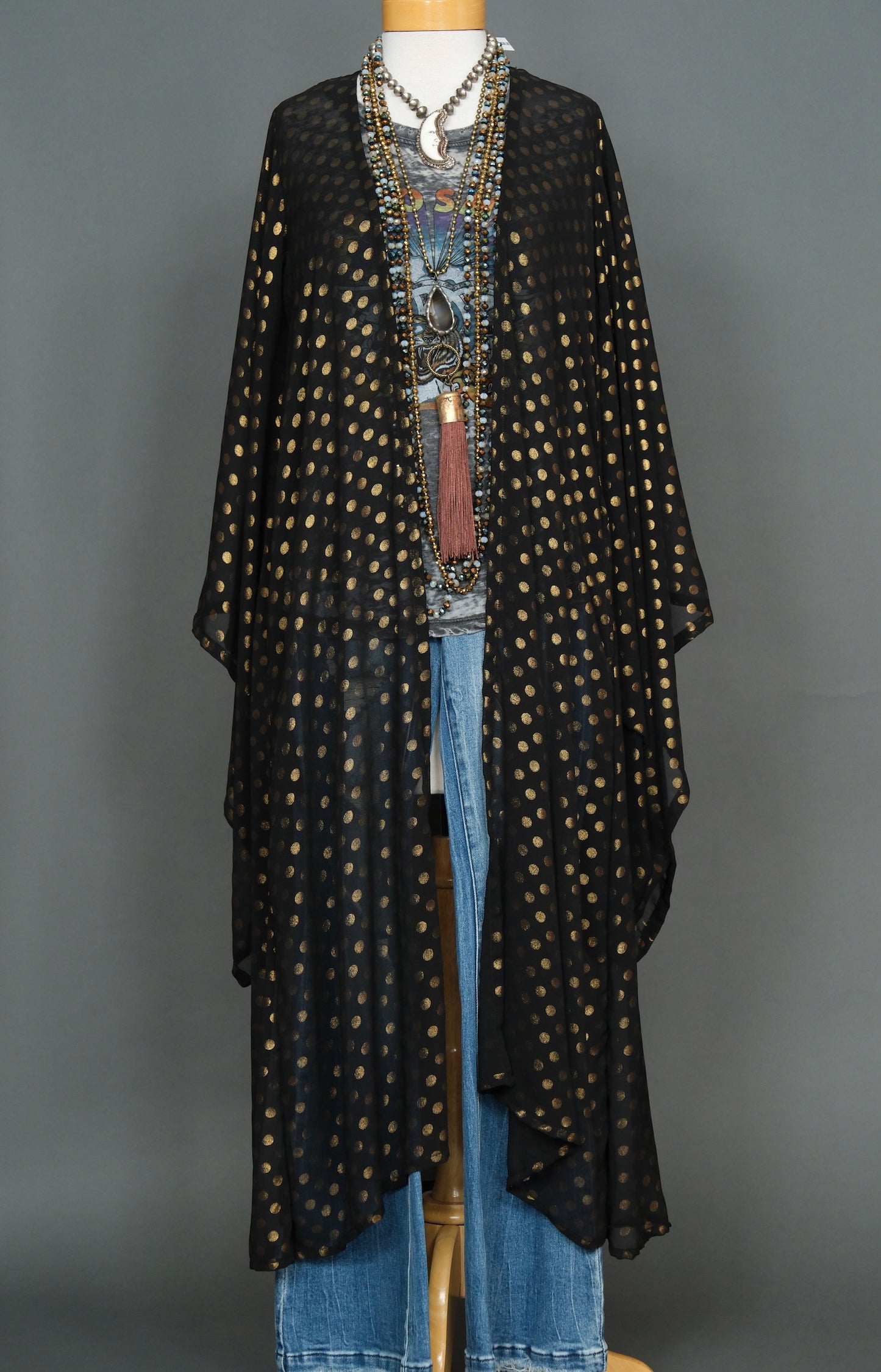 Shimmer Dot Kimono by Jennafer Grace