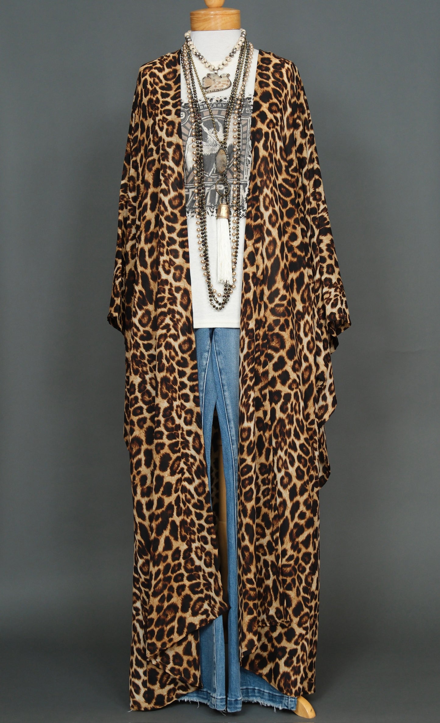 Golden Leopard Kimono by Jennafer Grace