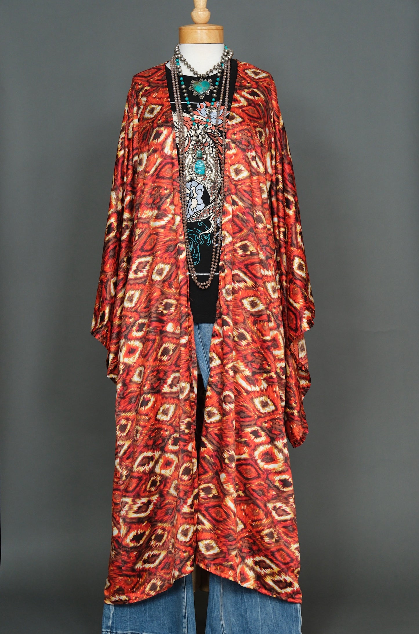 Eye of Fire Kimono by Jennafer Grace