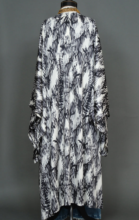 Grey Coral Kimono by Jennafer Grace