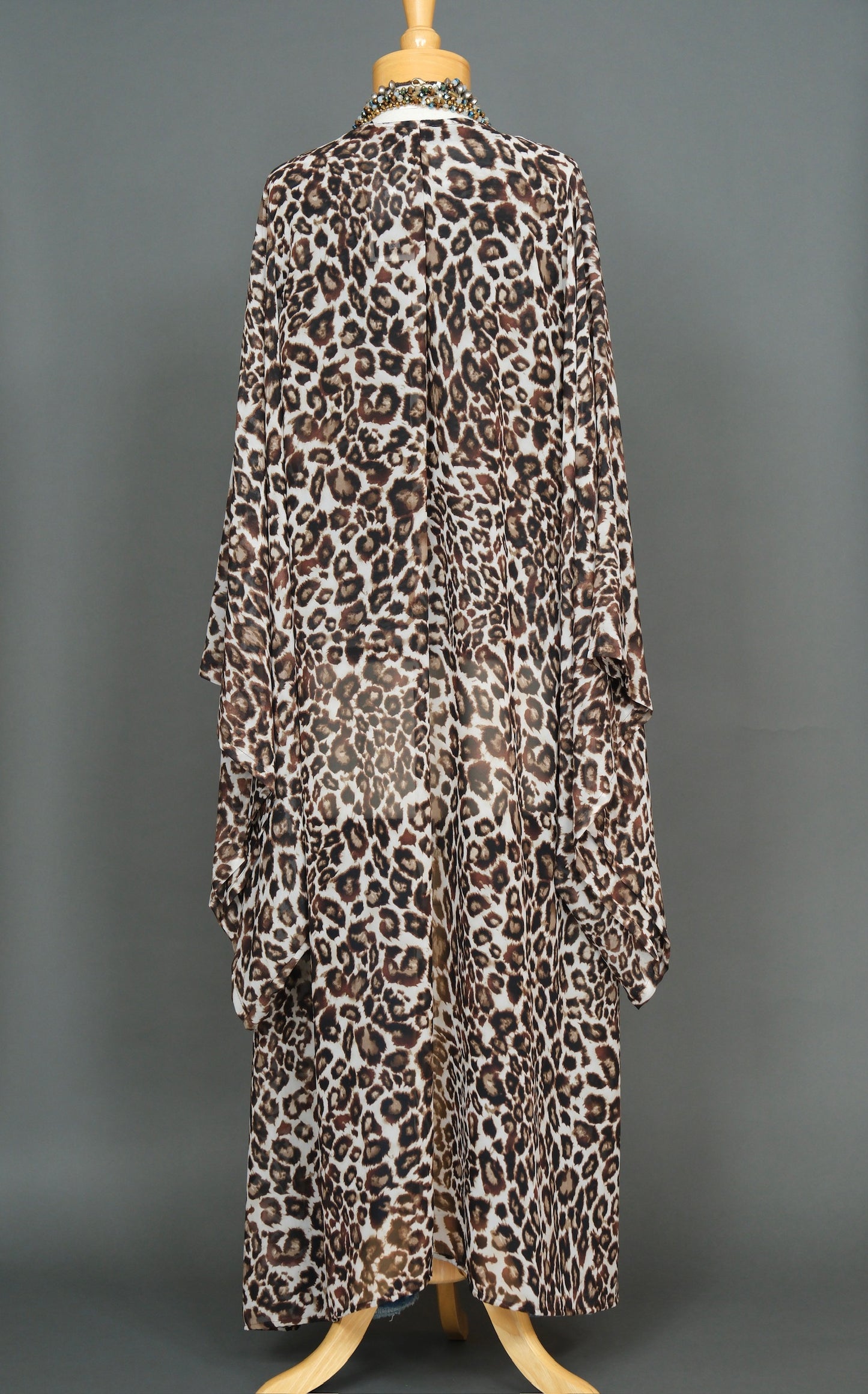 White Sand Leopard Kimono by Jennafer Grace