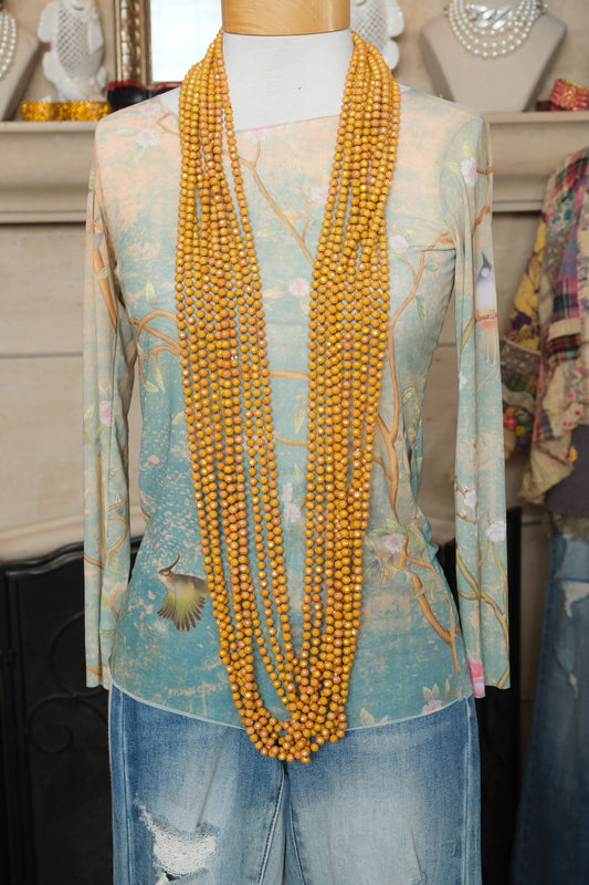 Crystal Strand in Iridescent Sunflower