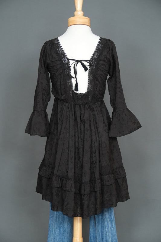 Love Lace Tunic in Black