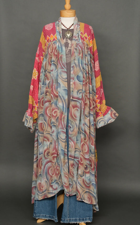 Wanderlust Duster in Deco Cloud