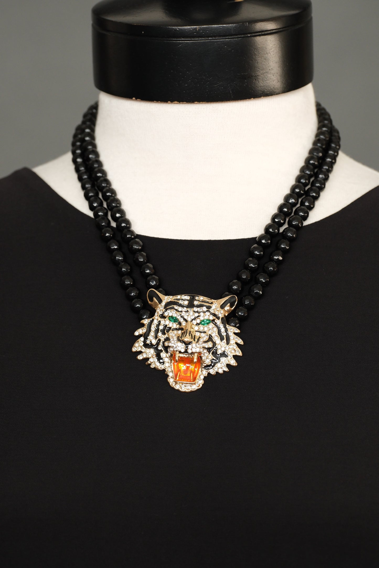 Jet Tiger Necklace