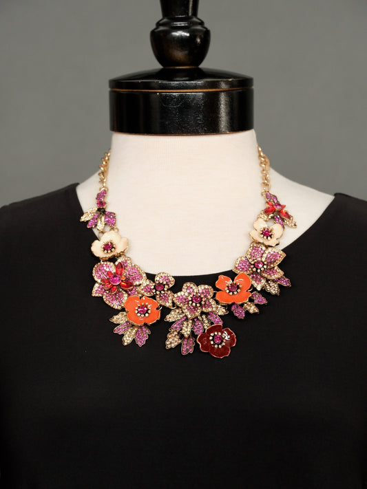 Tea Garden Bejeweled Necklace