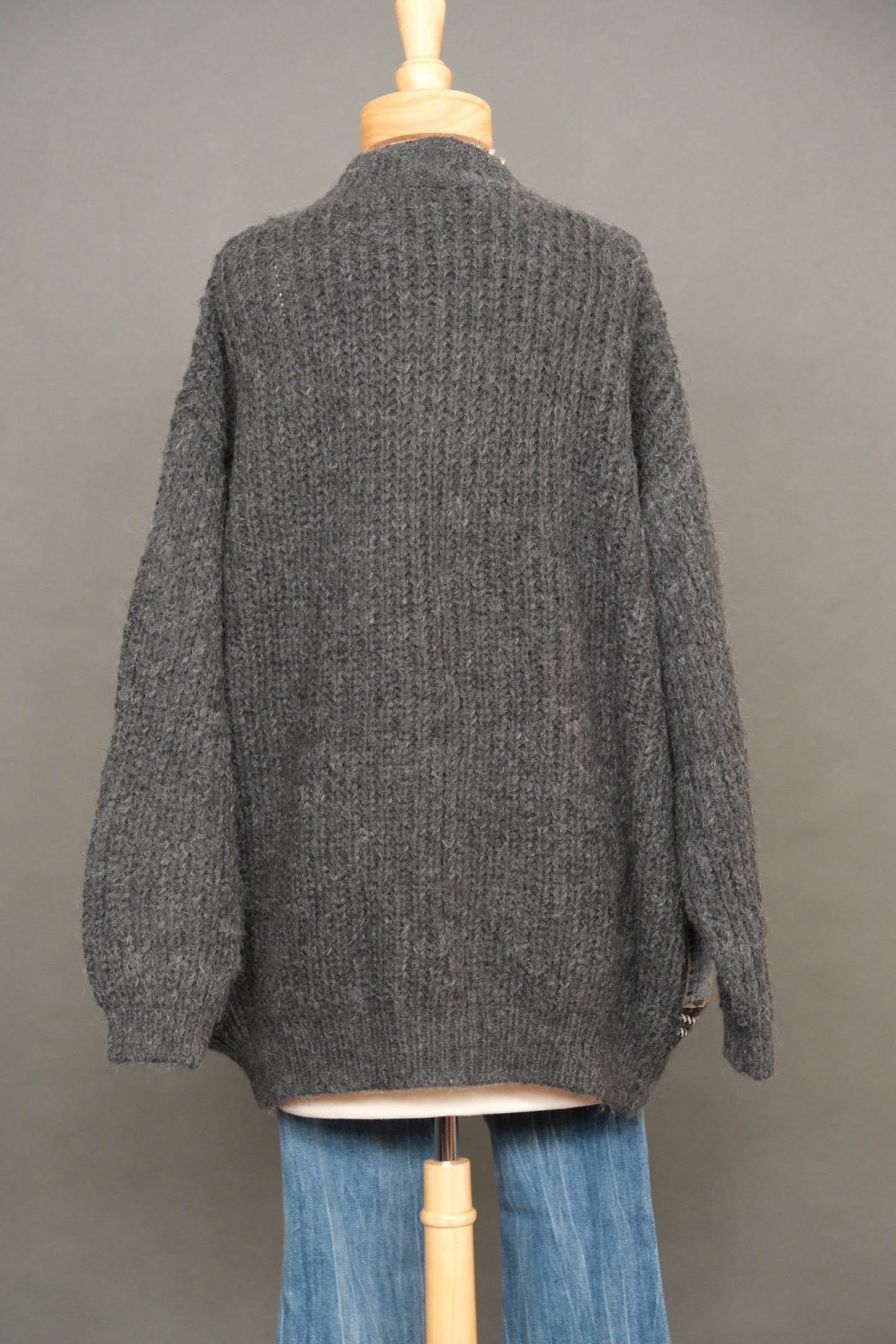 Bo-ette Cardigan w/Distressed Denim