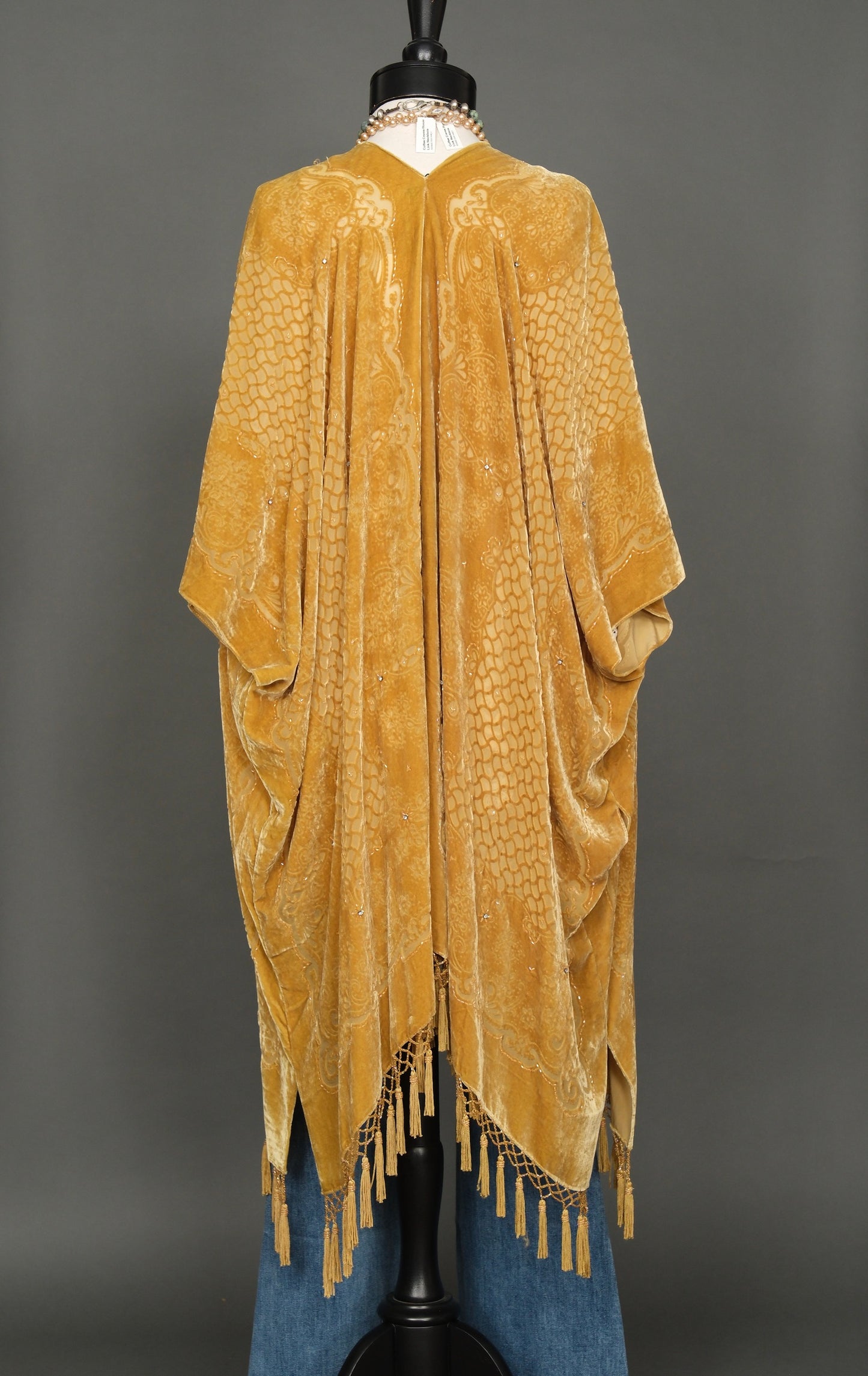 Mellow Yellow Velvet Duster