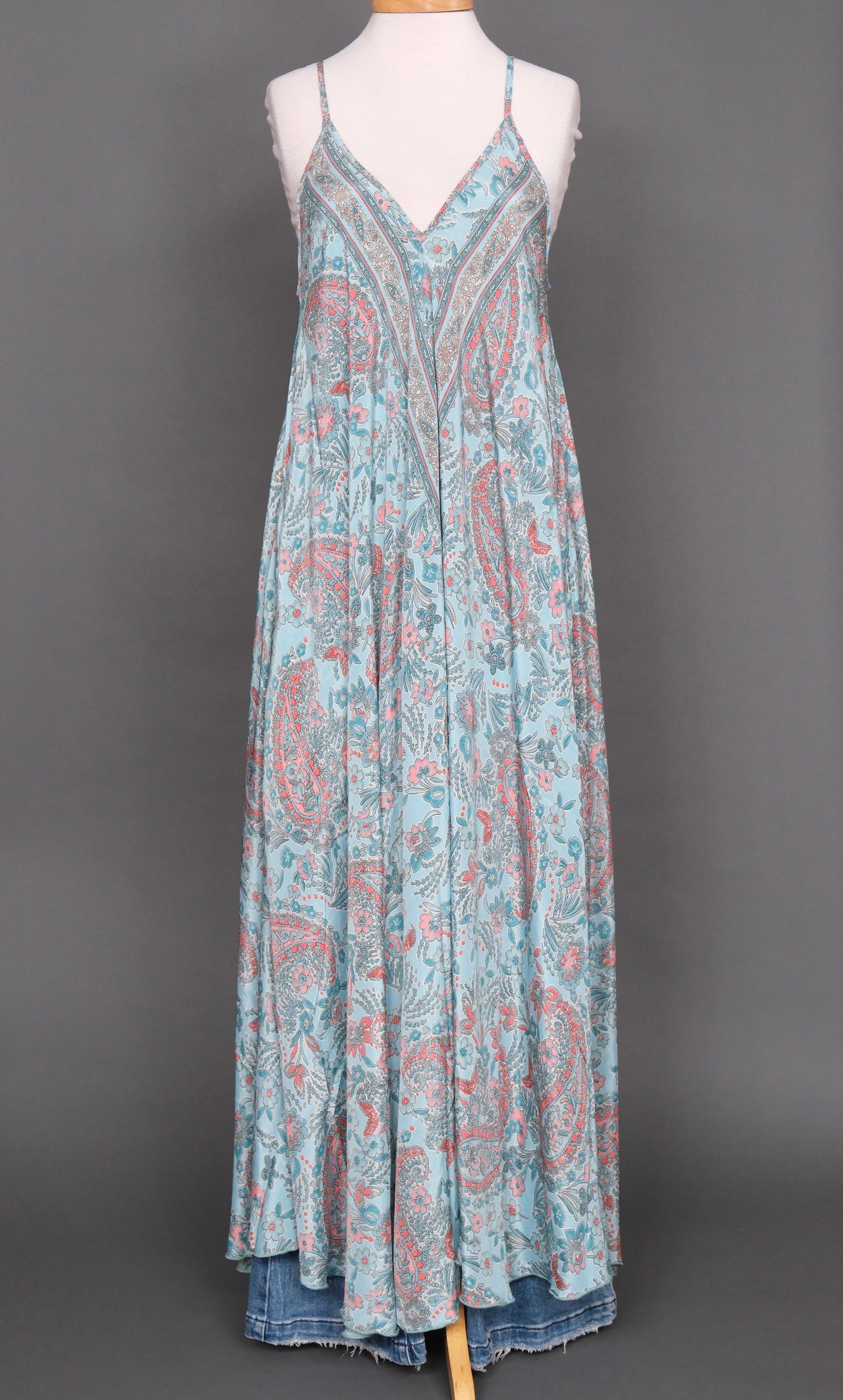 La Mer Scarf Dress in Aqua