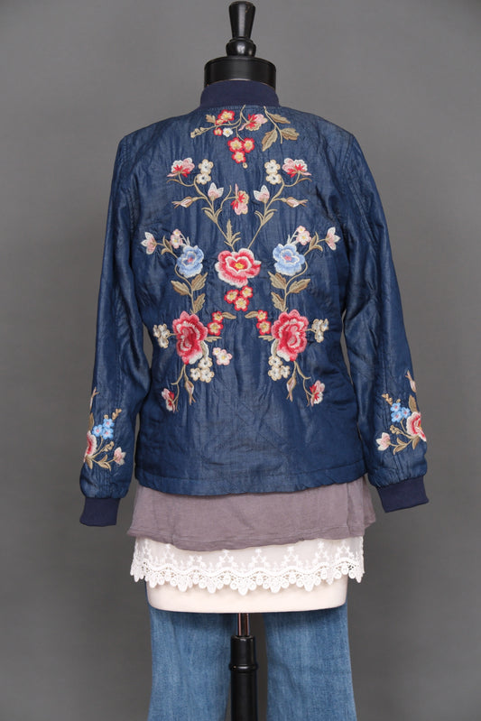 Nightingale Embroidered Denim Jacket