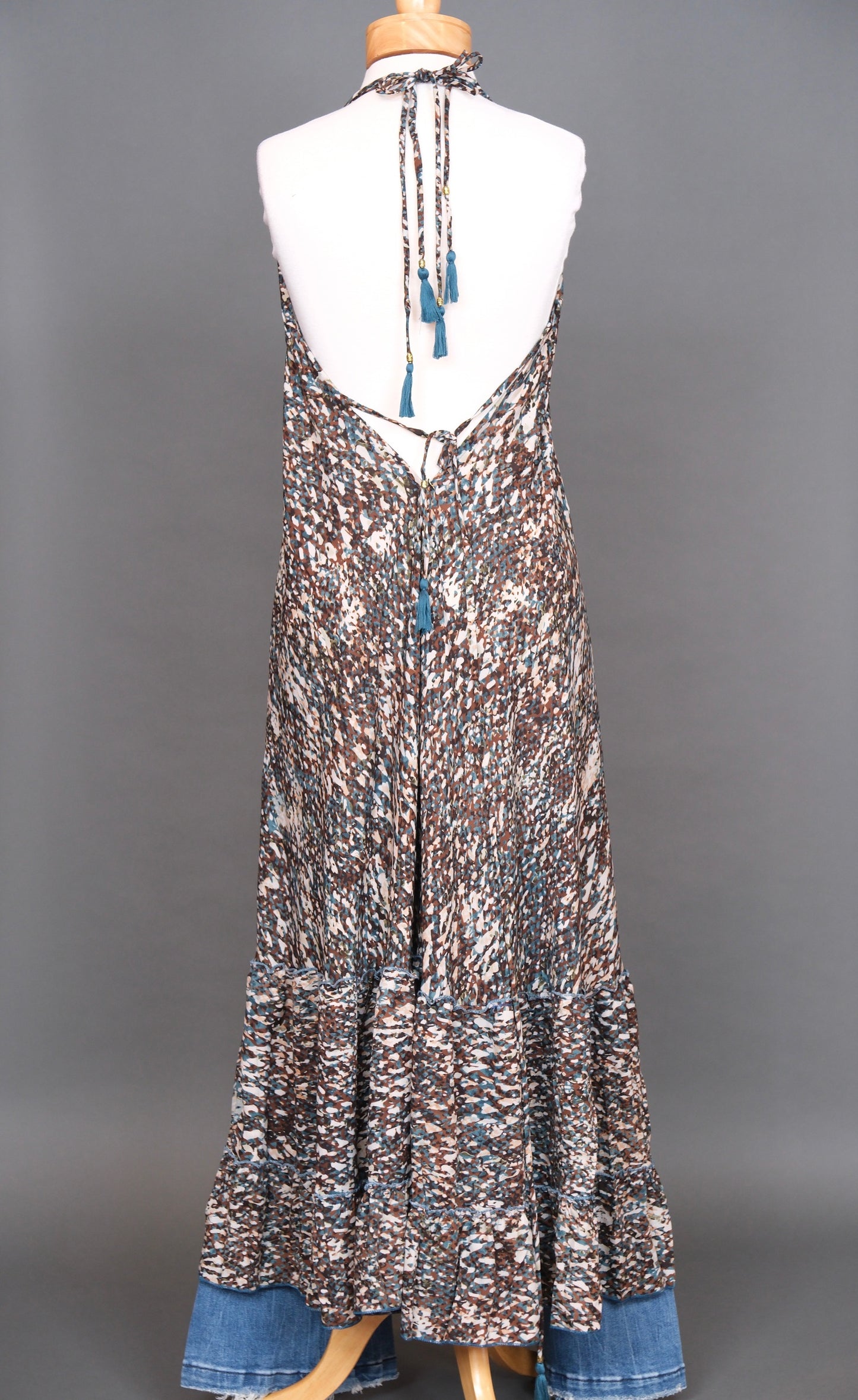 Halter Dress in Crescent Rock