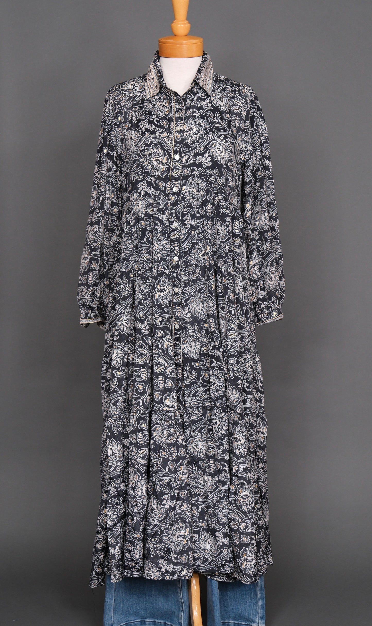 The Tate Dress in Midnight Flower