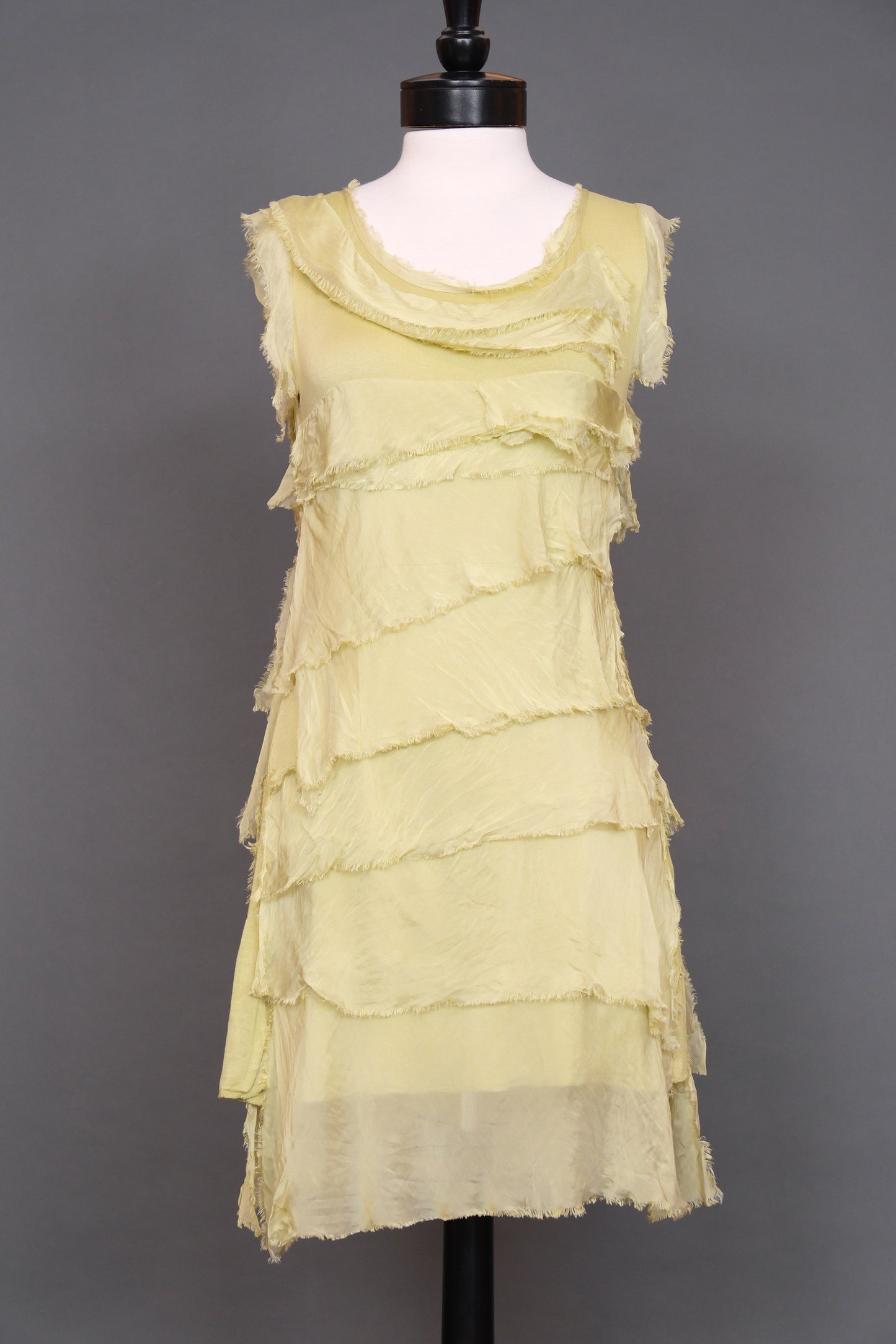 Zelda Short Dress in Chartreuse