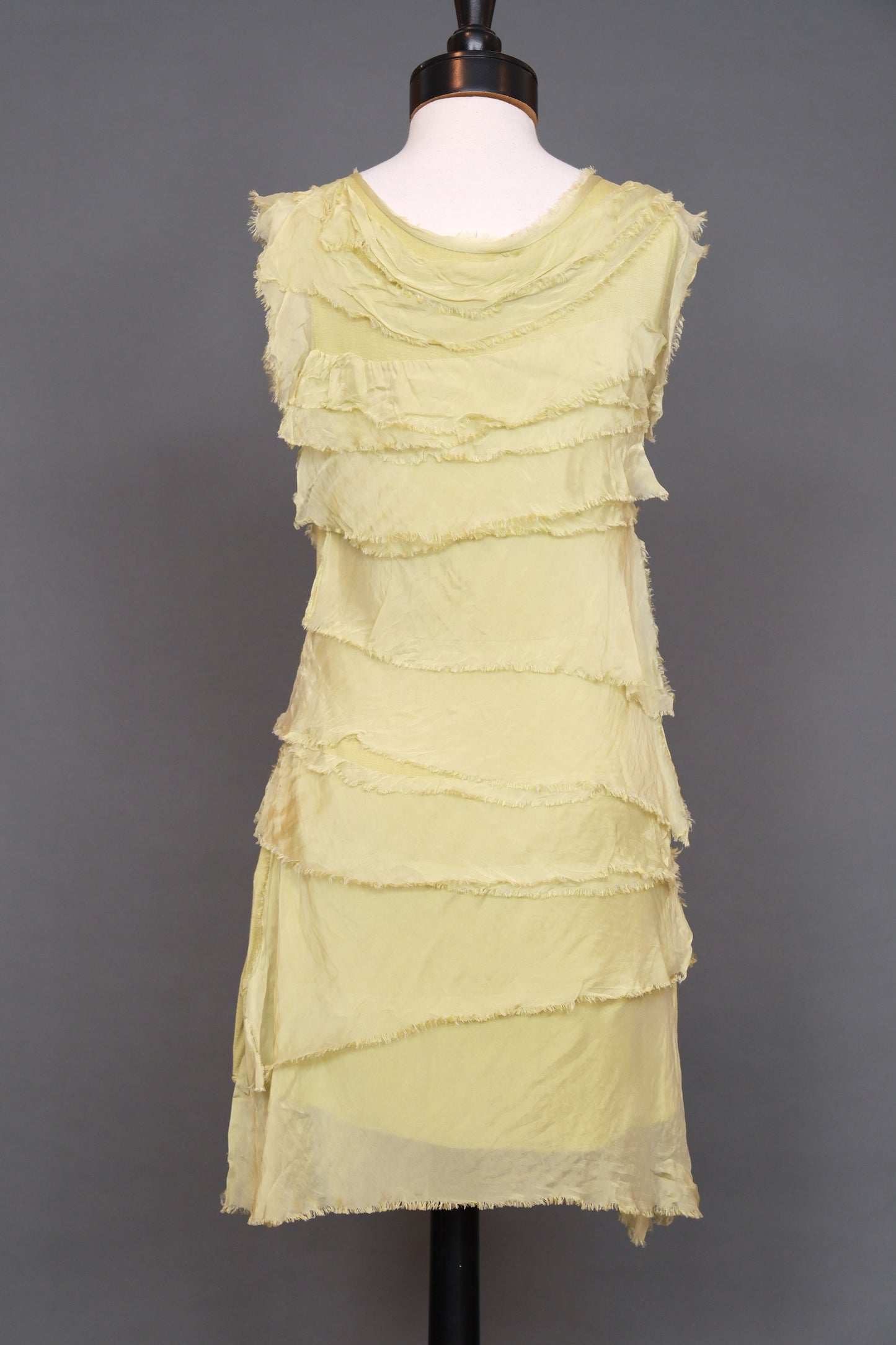 Zelda Short Dress in Chartreuse