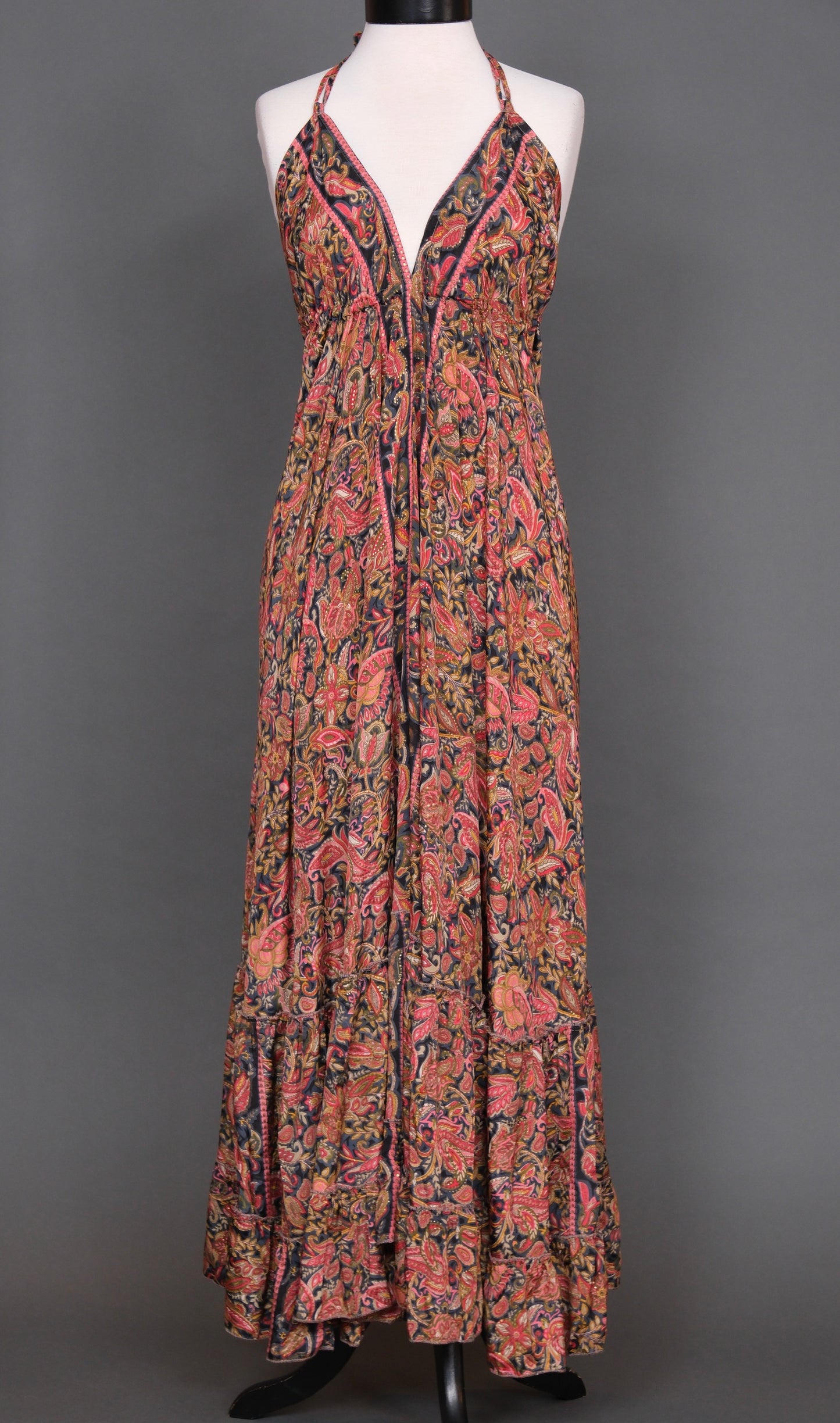 Halter Dress in Rust Fairytale