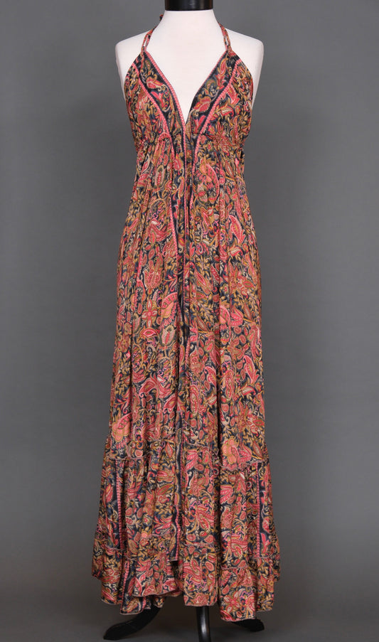 Halter Dress in Rust Fairytale