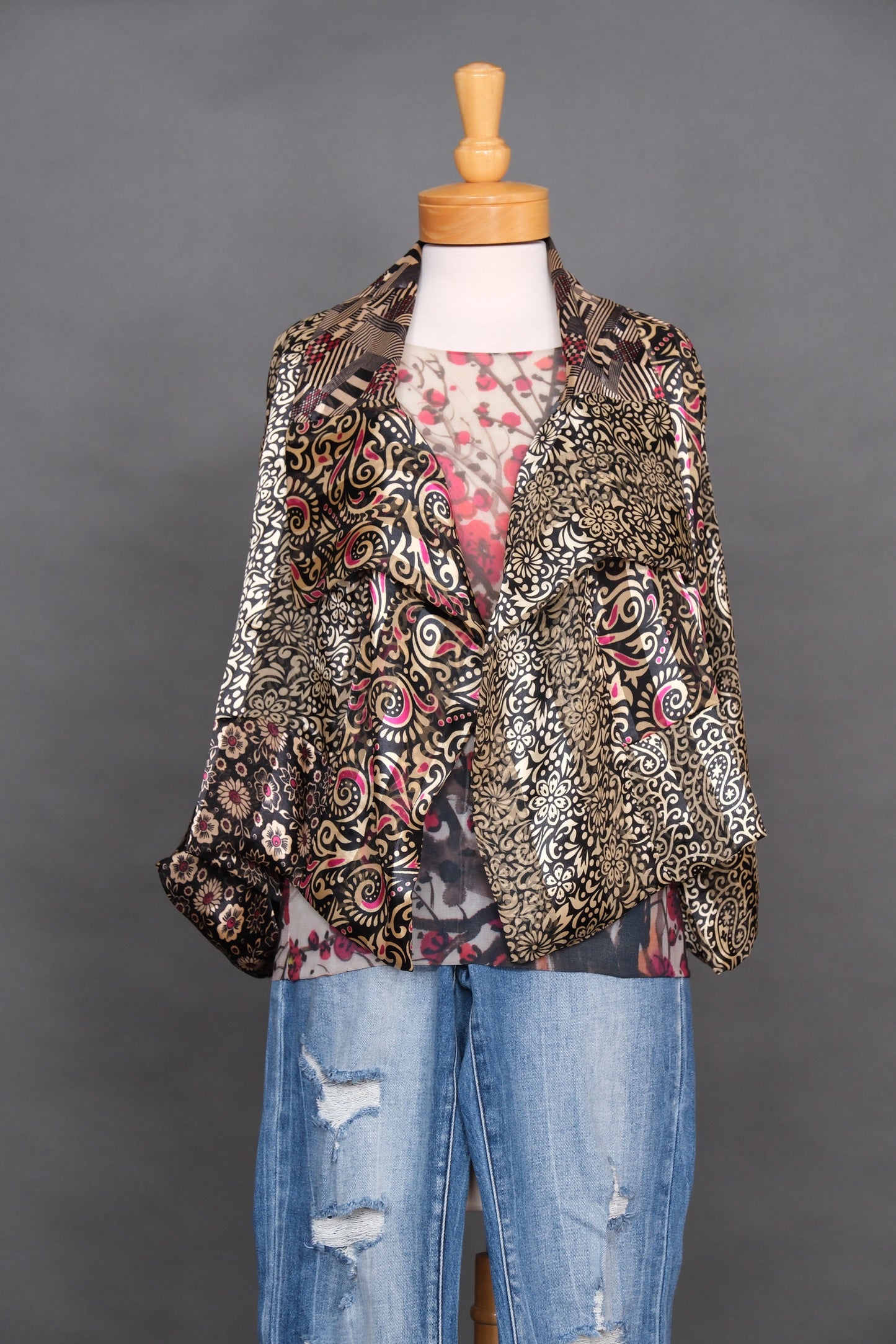 Back To Plaid Crop Jacket
