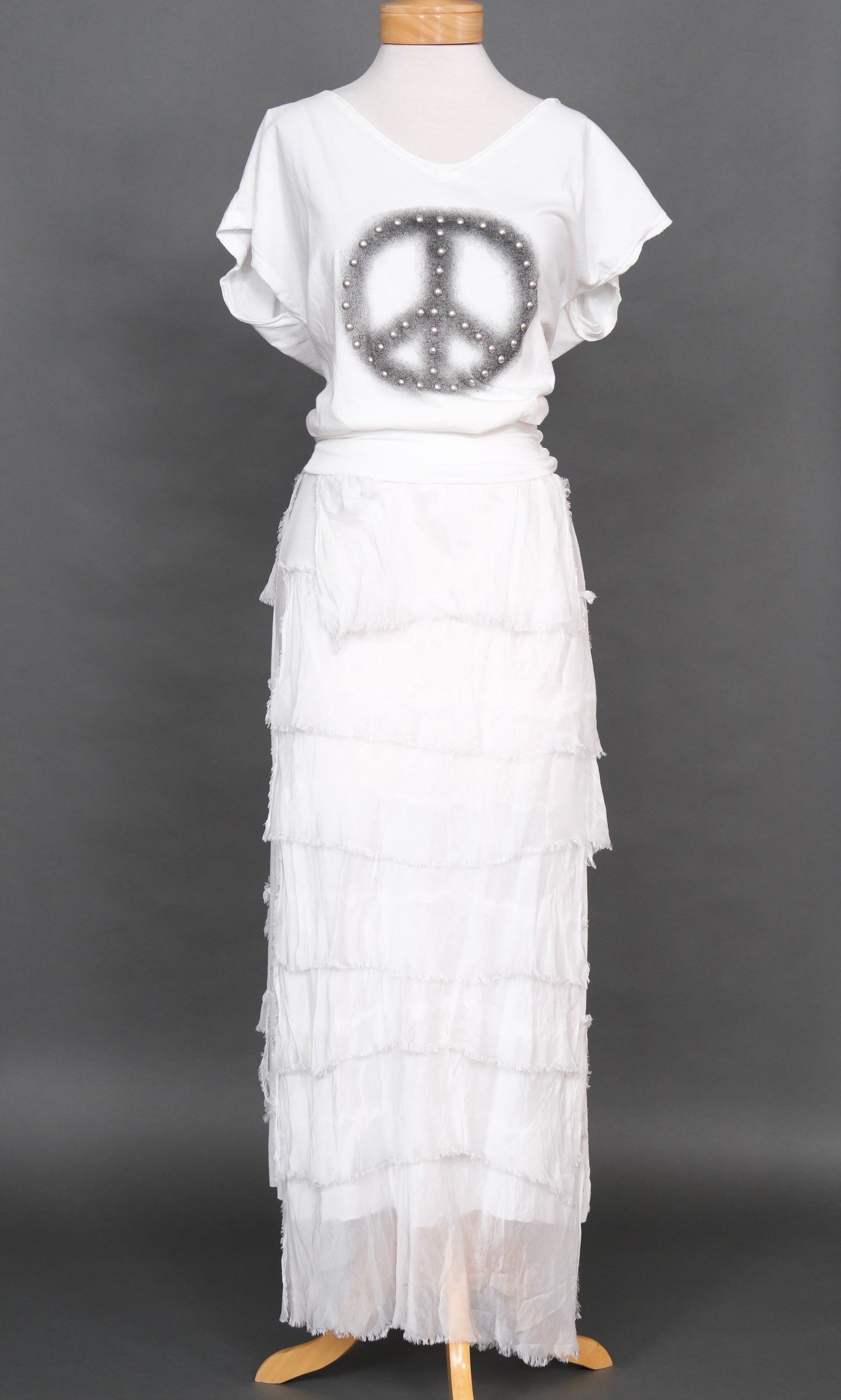 Gatsby Skirt in White